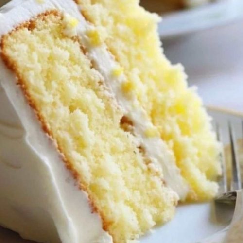 Lemon Velvet Cake with Lemon Cream Cheese Frosting