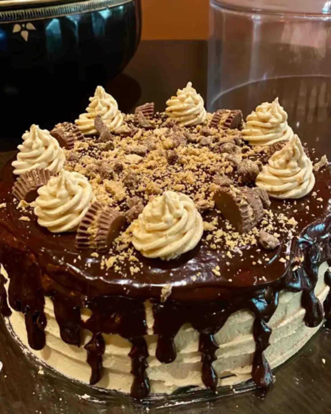 Chocolate Peanut Butter Cookie Cake